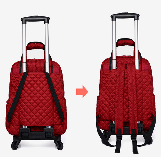 Mochila Trolley Impermeable de Tela Oxford Plegable y Ultraligera - Image 13