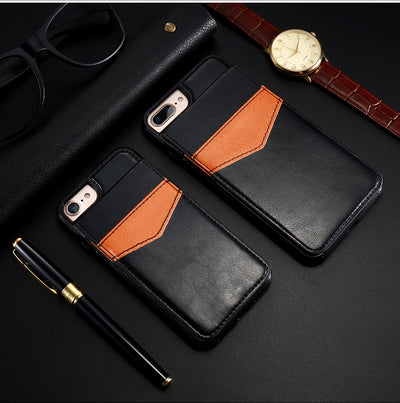 Funda Cartera de Cuero Retro Compatible con iPhone 8, 7, 6S, 6 Plus con Ranuras para Tarjetas - Image 4