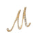 Fashion clothing accessories 26 English alphabet brooches M