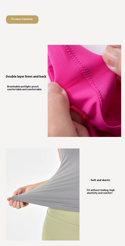 Chaleco Deportivo Sin Mangas Cuello U - Doble Capa Suave como Nube - Image 20