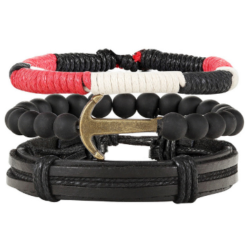Pulseras de Cuero con Abalorios Artesanales - Image 7