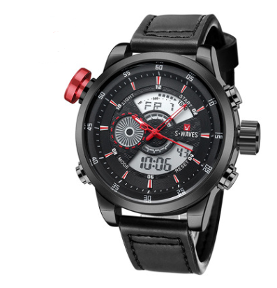 Reloj Casual Doble para Hombre - Resistente al Agua con Correa Ajustable - Image 4