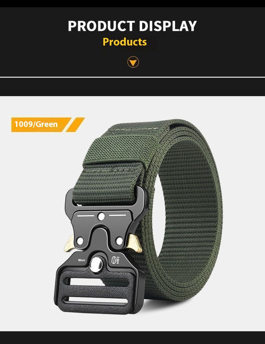 Cinturón Táctico de Lona Gruesa para Hombre - Image 13