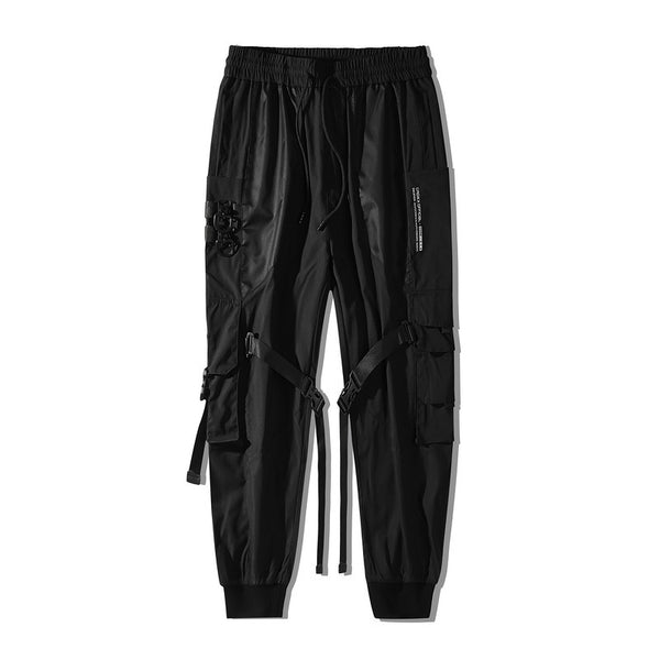 Pantalones de Trabajo Casual con Múltiples Bolsillos y Cordón Ajustable