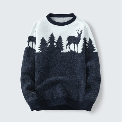 Suéter Pullover Hombre Cuello Redondo Jacquard - Image 6