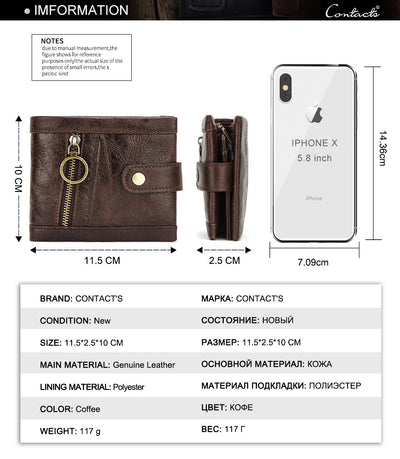Billetera de Cuero Premium para Hombre con Protección RFID Anti-robo - Image 4