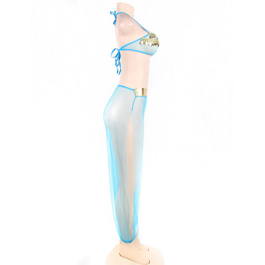 Conjunto de Lencería Sensual con Malla Transparente Europeo - Image 2