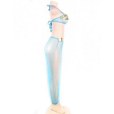 Conjunto de Lencería Sensual con Malla Transparente Europeo - Image 2