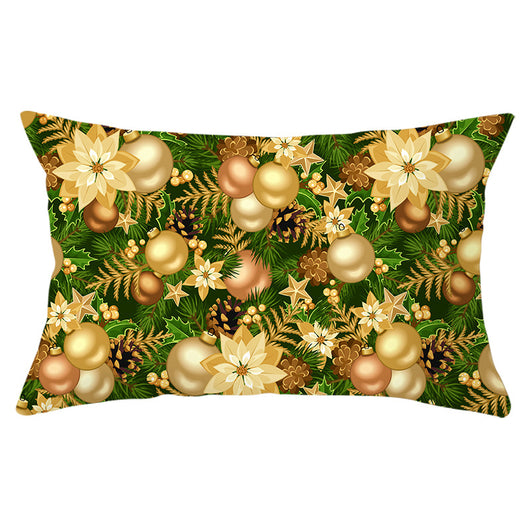 Funda de Almohada Navideña Serie Verde con Estampado Piel de Melocotón - Image 34