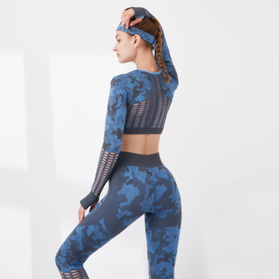 Conjunto de Yoga Camuflado - Diseño Moderno y Funcional - Image 3