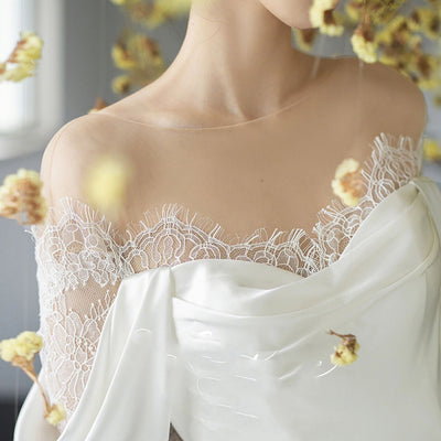 Vestido de Novia Gasa Estilo Francesa - Image 4