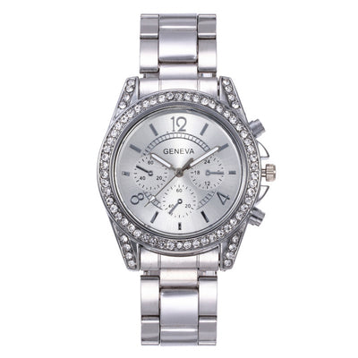 Reloj de Dama con Diamantes en Esfera de Aleación de Cuarzo - Image 5