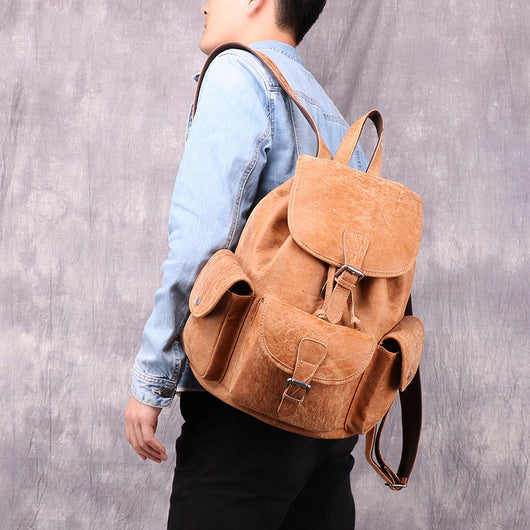 Mochila de Cuero Vintage Casual - Image 3