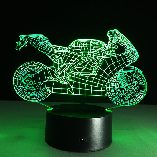 Lámpara de Escritorio LED Diseño Motociclista