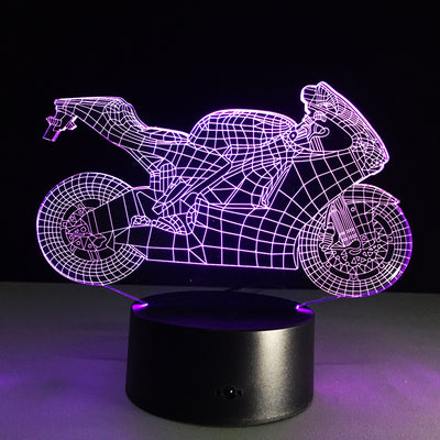 Lámpara de Escritorio LED Diseño Motociclista - Image 4