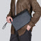 Bolso de Cuero Retro Negro para Hombre - Estilo Vintage