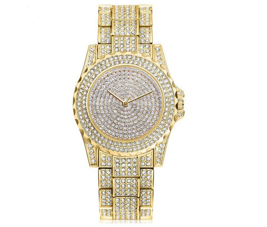 Reloj de Cuarzo Dorado con Cristales Brillantes para Mujer - Image 5