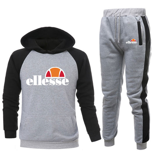 Conjunto Deportivo Casual Capucha Dos Piezas Color Sólido - Image 2