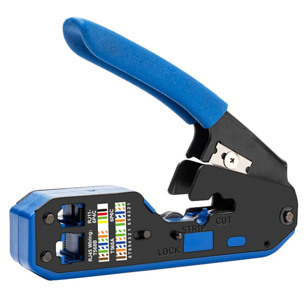 Herramienta Profesional 3 en 1 para Crimping y Pelado de Cables RJ45