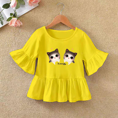 Playera Infantil con Volantes en Mangas - Ideal para Verano - Image 3