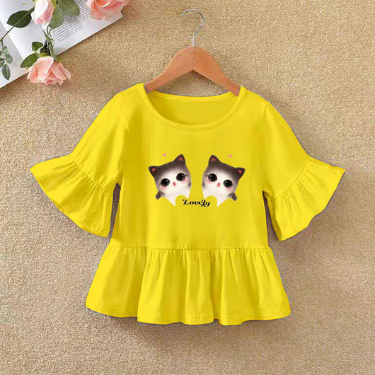 Playera Infantil con Volantes en Mangas - Ideal para Verano - Image 3