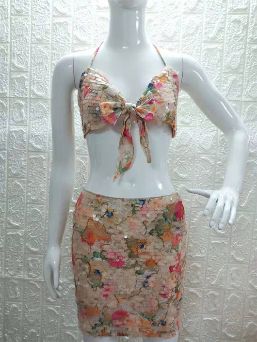 Conjunto Halter Estampado para Otoño - Image 6