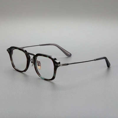 Gafas Retro de Titanio Puro con Montura de Lámina Metálica - Image 6