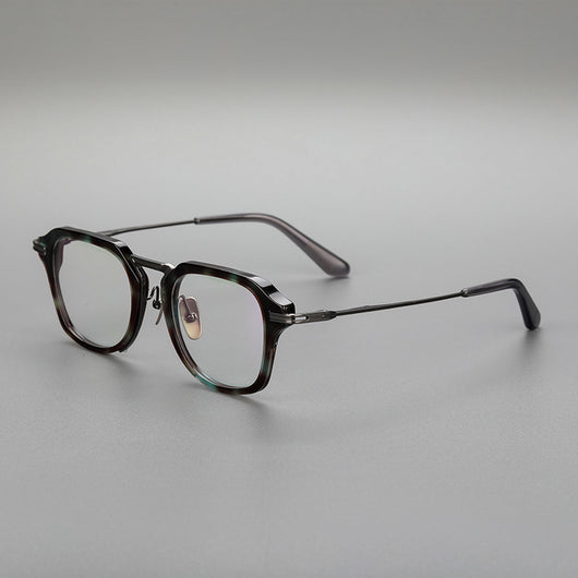 Gafas Retro de Titanio Puro con Montura de Lámina Metálica - Image 6
