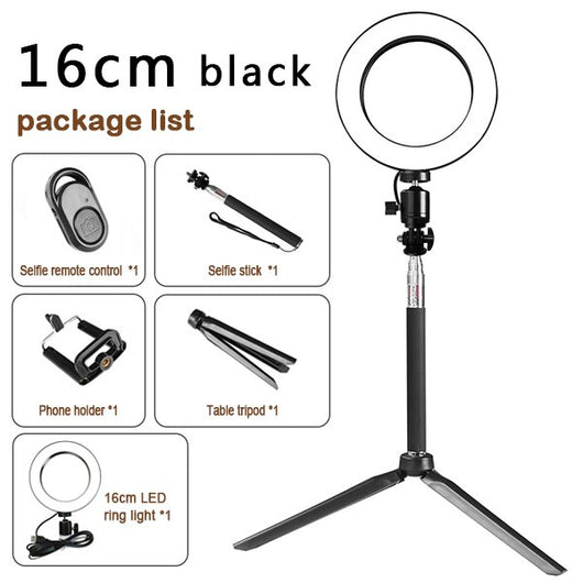 Kit de Luz Ring LED con Trípode y Soporte para iPhone y Dispositivos Apple - Image 10