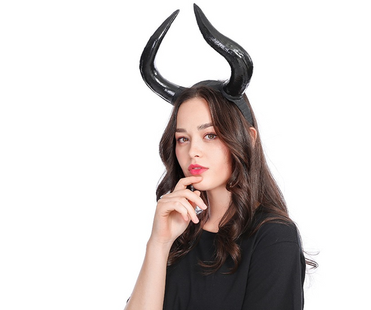 Diadema con Cuernos Negros Simulados para Fiestas de Halloween y Disfraces - Image 4