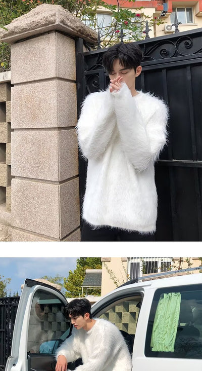 Suéter Holgado de Punto para Hombre - Abrigo Casual Otoño Invierno - Image 23