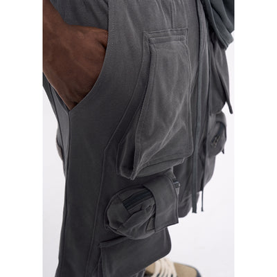 Shorts Casuales Sueltos de Tela Técnica para Hombre - Image 2
