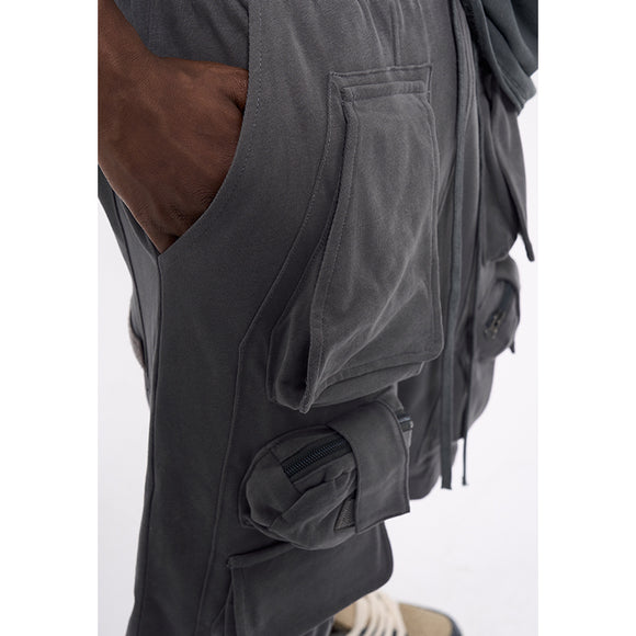 Shorts Casuales Sueltos de Tela Técnica para Hombre