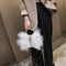 Bolso de Noche Elegante con Cadena de Perlas y Diamantes