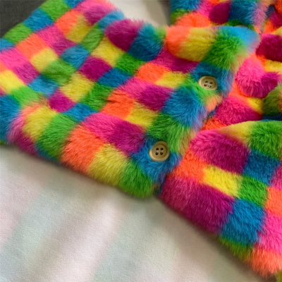 Chaleco Térmico Cuadrille Arcoíris para Perros - Abrigo Otoño e Invierno - Image 5