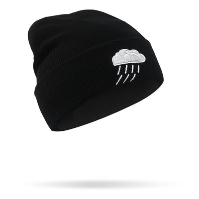 Gorro Hip Hop de Lana con Bordado Creativo - Gorro Tejido para Clima Frío - Image 4