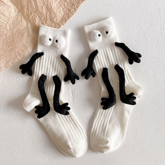 Calcetines Cortos de Algodón Puro con Muñeca Adorable - Diseño para Parejas - Image 24