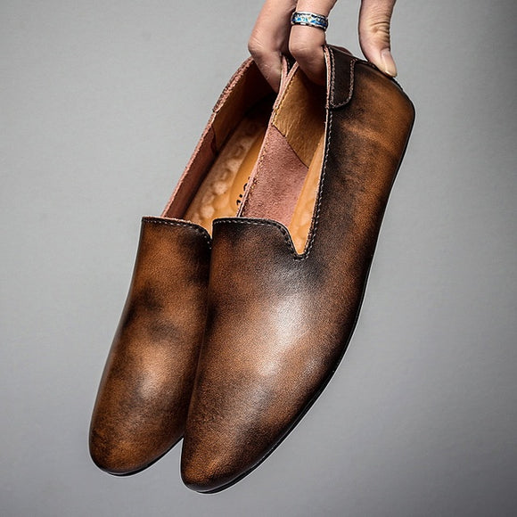 Men's Leather Loafers - Stylish Casual Shoes