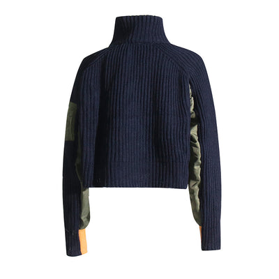 Suéter Cuello Alto Corto Tejido para Mujer - Image 9