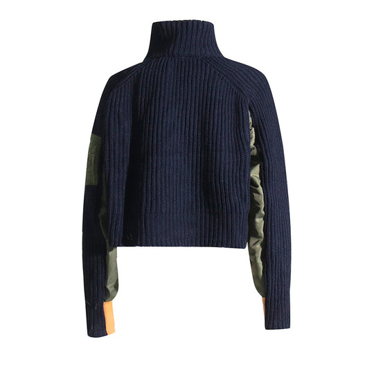 Suéter Cuello Alto Corto Tejido para Mujer - Image 9