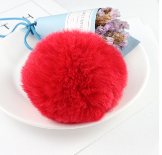 Llavero Pompón de Pelo de Conejo - Accesorio DIY Hecho a Mano - Image 14