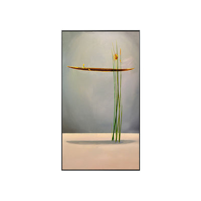 Póster Lienzo Bote Dorado - Pintura Abstracta Paisaje Natural - Image 21