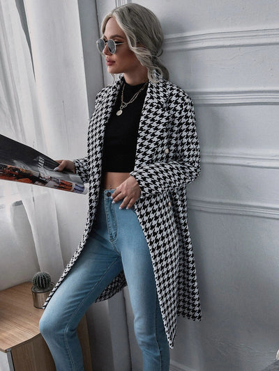 Abrigo Cuadros Clásico Doble Botonadura - Estilo Casual Invierno - Image 4