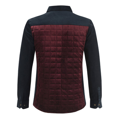 Abrigo de Cuadros en Bloques de Color para Hombre - Image 3