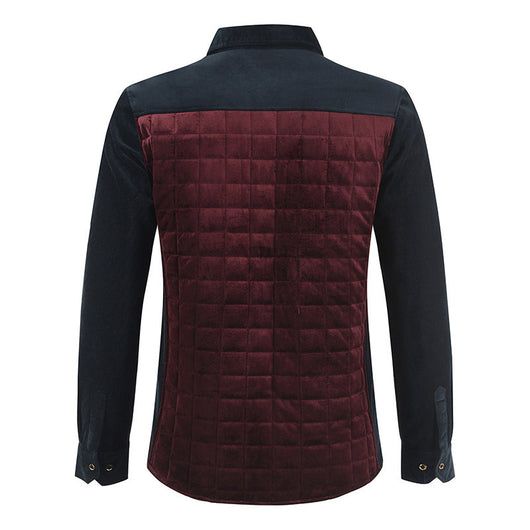 Abrigo de Cuadros en Bloques de Color para Hombre - Image 3