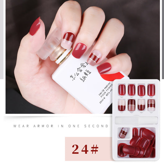 Set de 30 Uñas Postizas Desprendibles - Cobertura Completa para Decoración - Image 32
