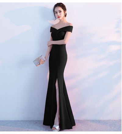 Vestido de Fiesta Elegante con Hombros Descubiertos y Falda Sirena - Image 24