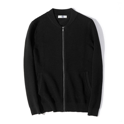 Cardigan de Punto Cuello Beisbolero Liso - Image 4