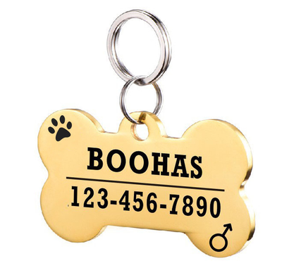 Placa de Identificación para Perro en Acero Inoxidable Personalizada - Image 38