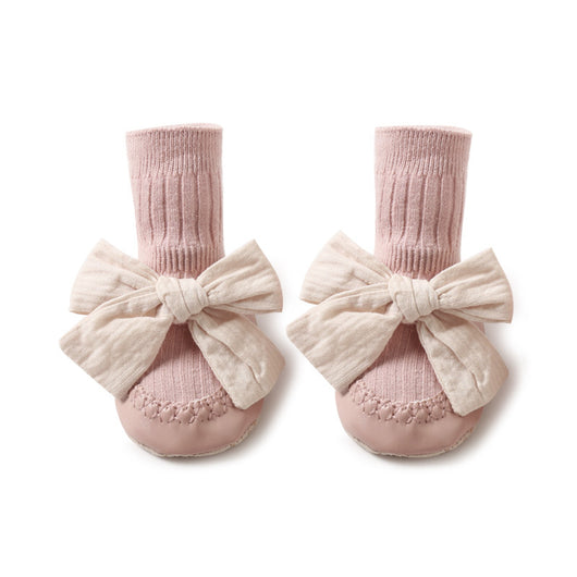 Zapatos de Suela de Cuero para Bebé + Calcetines Tubo Otoño - Image 2
